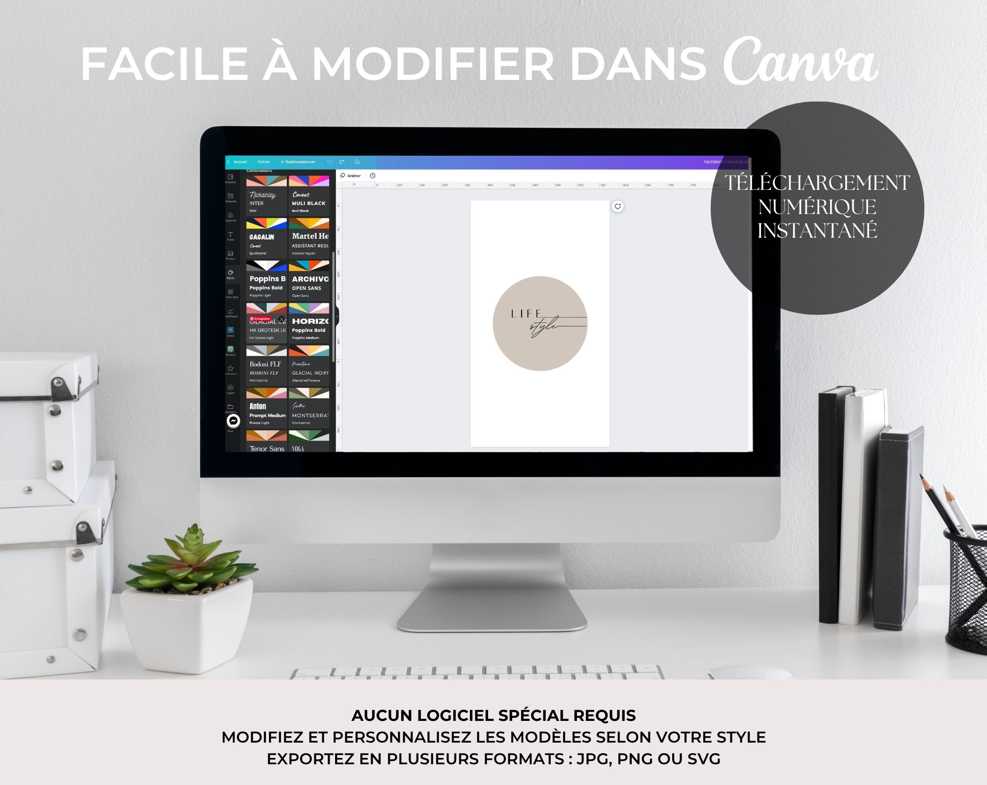75 icônes Highlight Instagram éditables — Canva minimaliste beige 7